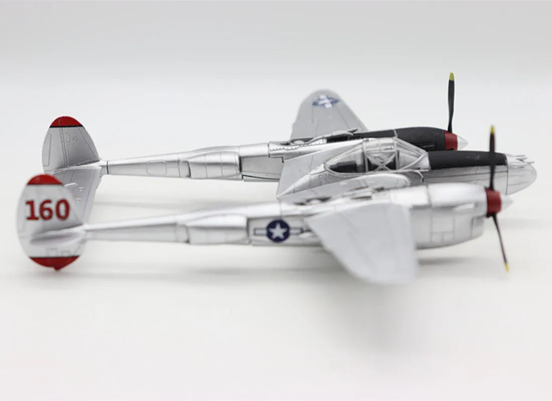 USA Lockheed P-38 Lightning 1942 Airplane Fighter Model (1:72)